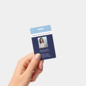 School Blauw Personeel Personeelsfoto Id Docent Badge (Handheld)