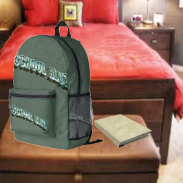 School Bluz-3D Bedrukte Rugzak