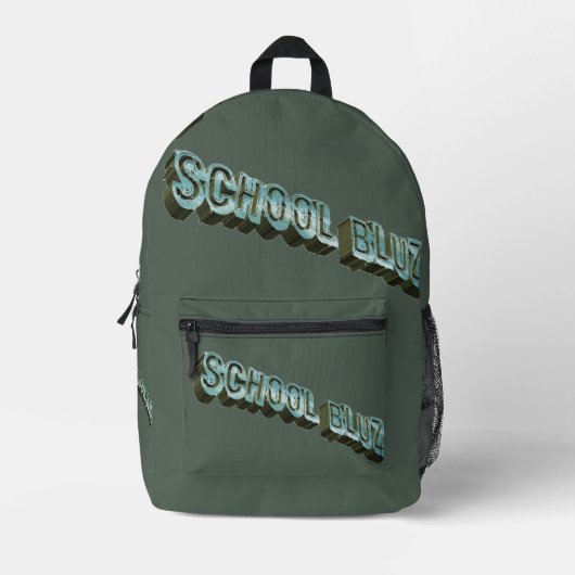 School Bluz-3D Bedrukte Rugzak (Voorkant)
