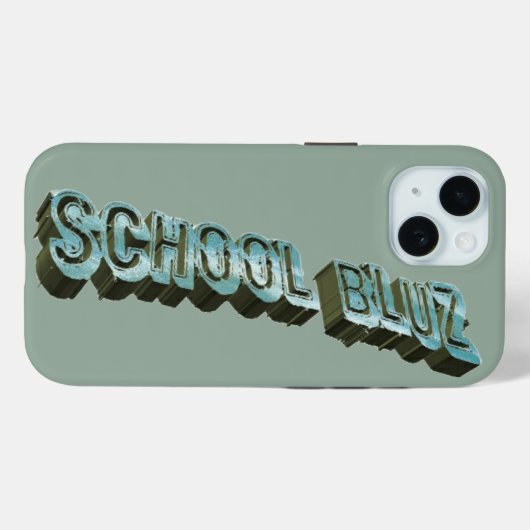 School Bluz-3D Case-Mate iPhone Case (Achterkant (horizontaal))