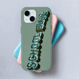 School Bluz-3D iPhone 15 Case