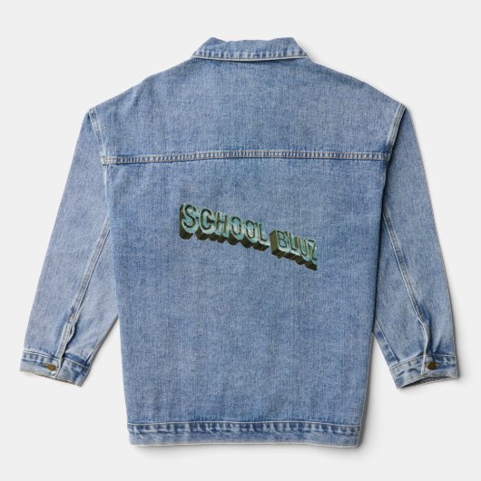 School Bluz-3D Denim Jacket (Achterkant)