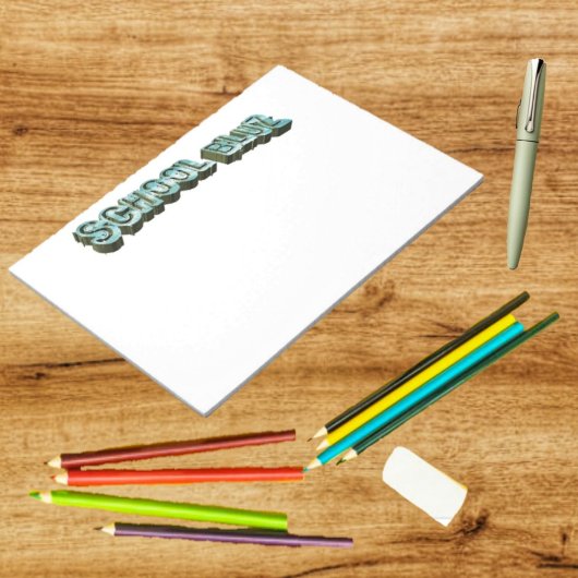 School Bluz-3D Notitieblok