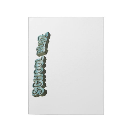 School Bluz-3D Notitieblok (Linkerzijde)