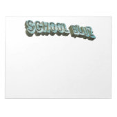 School Bluz-3D Notitieblok (Voorkant)