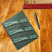 School Bluz-3D Notitieboek