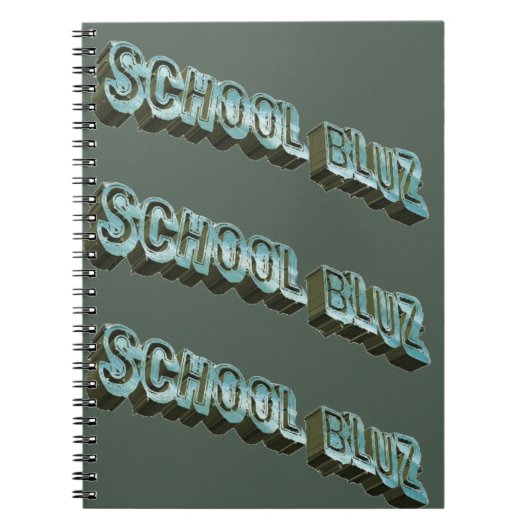 School Bluz-3D Notitieboek (Voorkant)