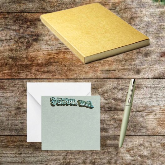 School Bluz-3D Notitiekaartje