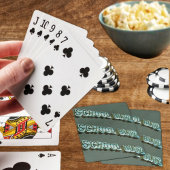 School Bluz-3D Pokerkaarten