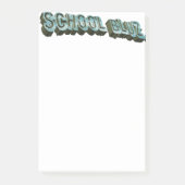 School Bluz-3D Post-it® Notes (Voorkant)