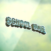 School Bluz-3D Raamsticker (Vel 3)