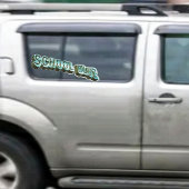 School Bluz-3D Raamsticker