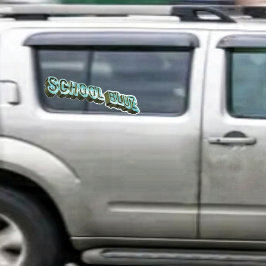 School Bluz-3D Raamsticker