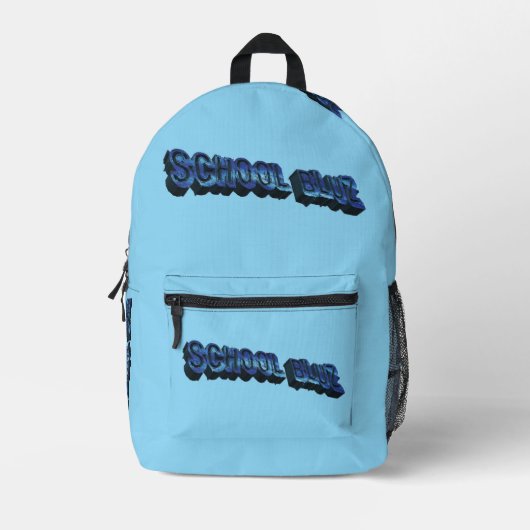 School Bluz-3DII Bedrukte Rugzak (Voorkant)