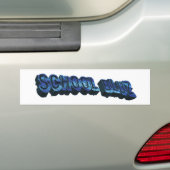 School Bluz-3DII Bumpersticker (Op auto)