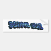 School Bluz-3DII Bumpersticker (Voorkant)