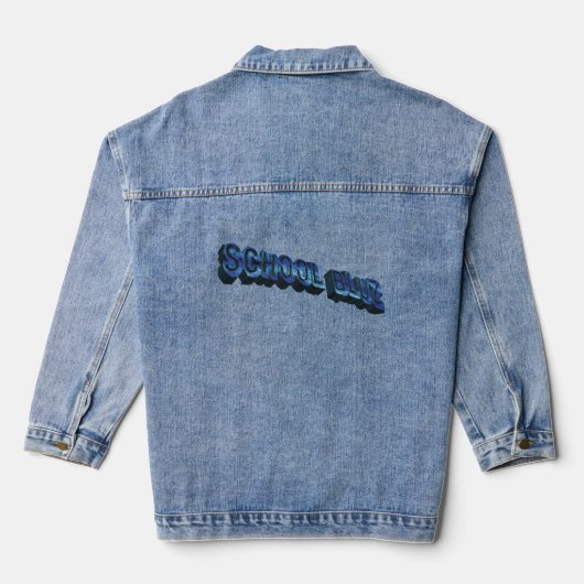 School Bluz-3DII Denim Jacket (Achterkant)