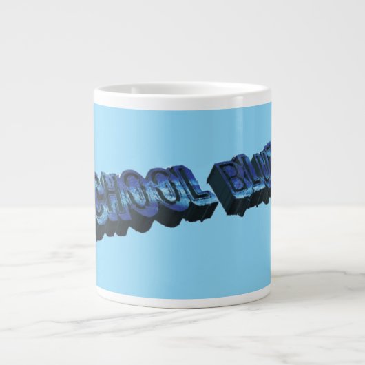 School Bluz-3DII Grote Koffiekop (Voorkant)