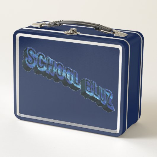 School Bluz-3DII Metal Lunchbox (Voorkant)