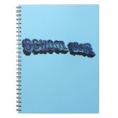 School Bluz-3DII Notitieboek (Voorkant)