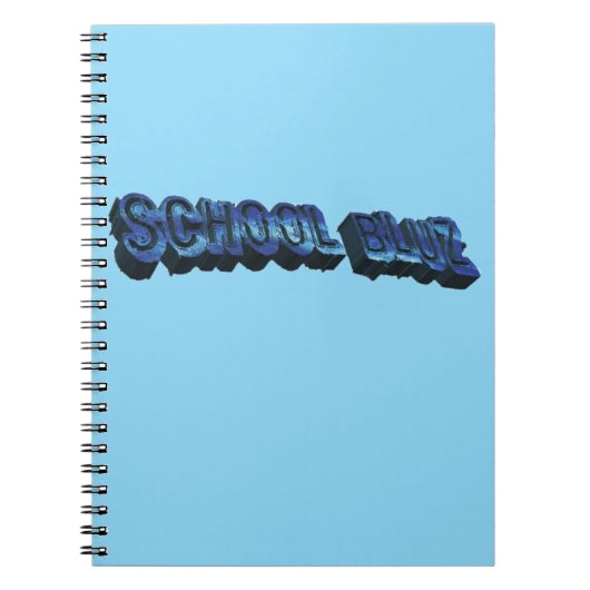 School Bluz-3DII Notitieboek (Voorkant)
