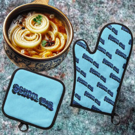 School Bluz-3DII Ovenwant & Pannenlap Set