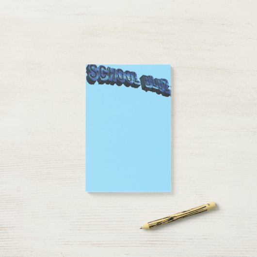 School Bluz-3DII Post-it® Notes (Op bureau)