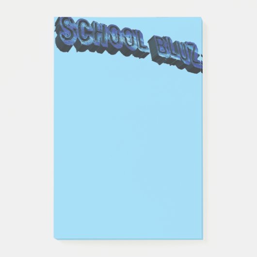 School Bluz-3DII Post-it® Notes (Voorkant)