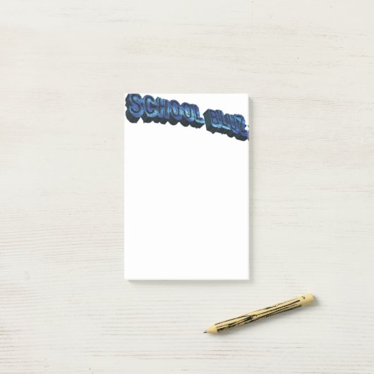 School Bluz-3DII Post-it® Notes (Op bureau)