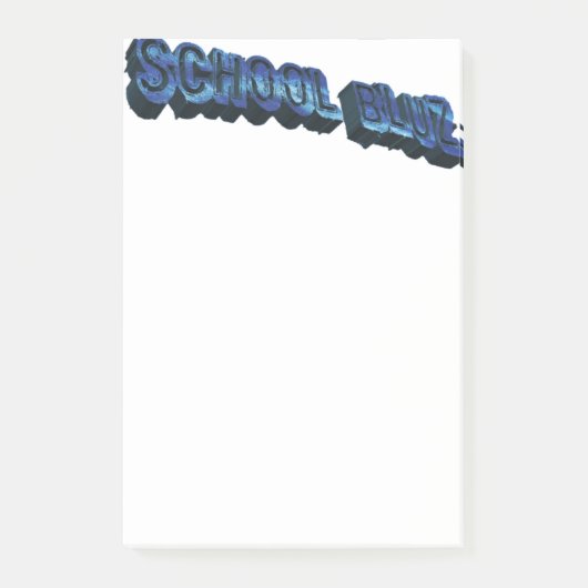 School Bluz-3DII Post-it® Notes (Voorkant)