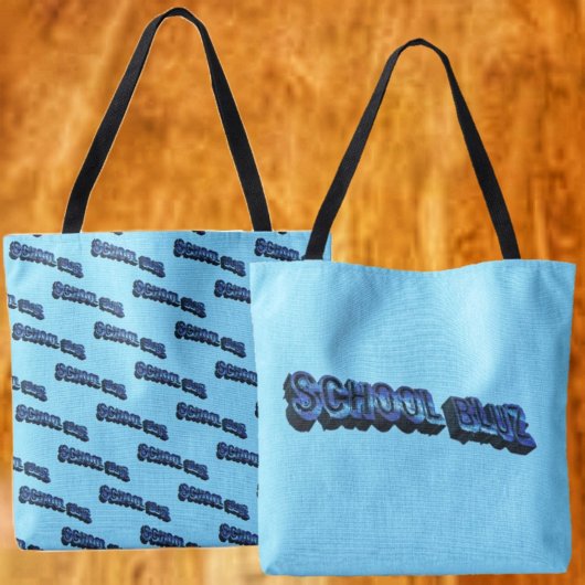 School Bluz-3DII Tote Bag