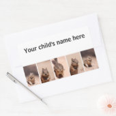 School Boek Stickers Chipmunk Eekhoorn (Envelop)
