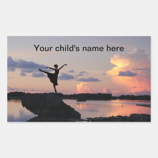 School Boek Stickers Sunset Ballet (Voorkant)