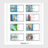 School Book Stickers - Moana (Vel)