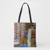School Book Store Bibliotheek Leraar Student Canva Tote Bag (Voorkant)