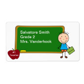 School Boy Book Labels (Voorkant)