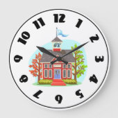 School Building Clock Grote Klok (Voorkant)