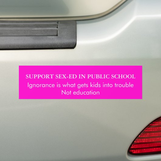 SCHOOL BUMPERSTICKER (Op auto)