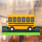 School Bus 6 Foto Lijst Aangepast beste vrienden Raamsticker (Vel 2)