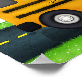 School Bus 6 Foto Lijst Aangepast Kind Poster (Hoek)