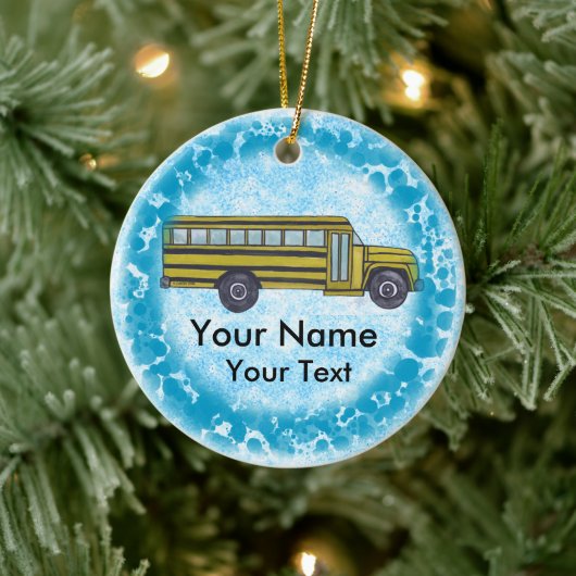 School Bus aangepaste Ornament (Boom)