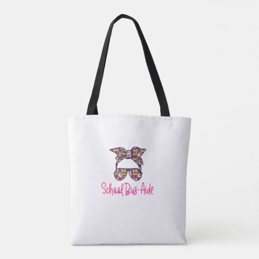School Bus Aide Tote Bag (Achterkant)