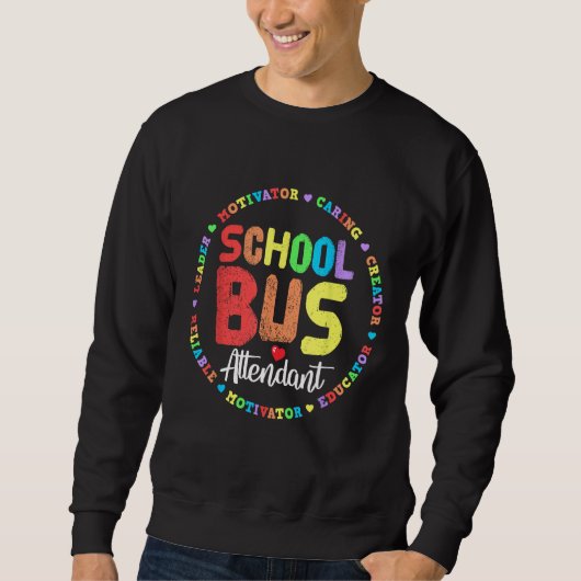 School Bus Attendant Squad Back-to-School Matching Trui (Voorkant)