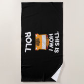 School Bus Bestuurder Dit Is Hoe Ik Rijd Strandlaken (Voorkant)