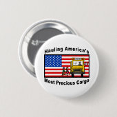 School Bus Button - Gepersonaliseerd (Voorkant /achterkant)
