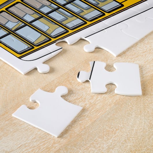 School Bus Cartoon 2017 Legpuzzel (Zijkant)