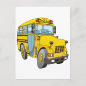 School Bus Cartoon Briefkaart (Voorkant)