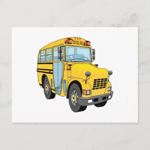 School Bus Cartoon Briefkaart