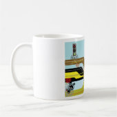 School Bus City Scene Koffiemok (Links)