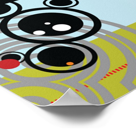 School Bus City Scene Poster (Hoek)